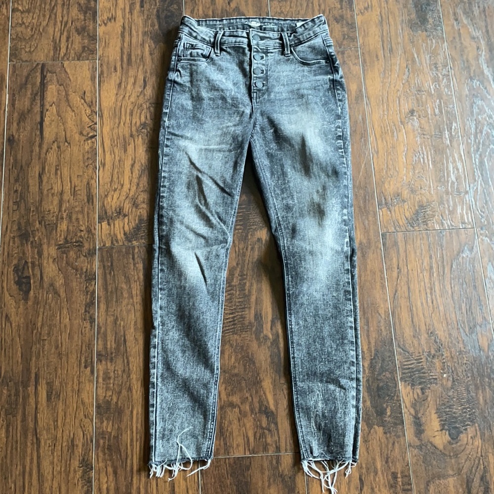 High Rise Button Fly Skinnies - Picture 3 of 5